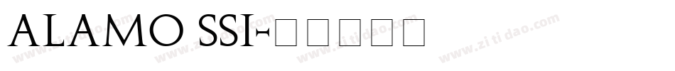 Alamo SSi字体转换